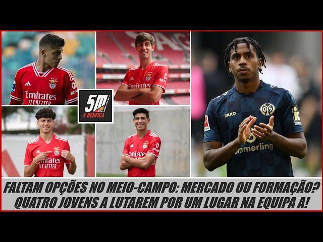 Poucas opções no meio-campo do Benfica: os médios da formação que lutam por um lugar na equipa A!