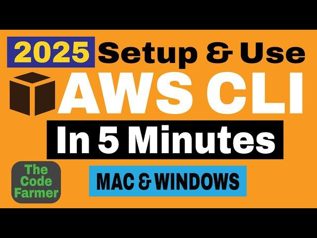 2025 Install, Config/Run AWS CLI for Mac & Windows w/IAM User Setup | How To