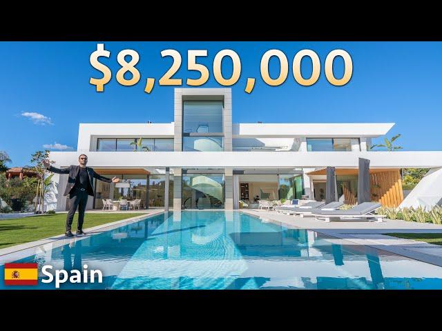 Touring a $8,250,000 Futuristic Modern Home on the Spanish Coast!