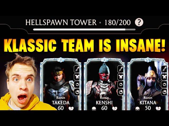 Klassic Team is CRAZY GOOD in MK Mobile! Hellspawn Tower 180+.