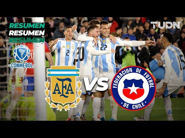 HIGHLIGHTS - Argentina 3-0 Chile | CONMEBOL Eliminatoria 2026 | TUDN