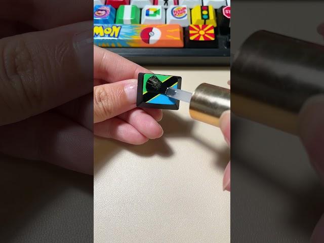 Drawing Tanzania flag on the keyboard #shorts #diy #art #tiktok #trending