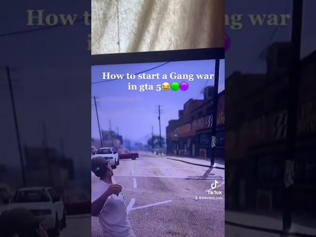 How to start a gang war in gta 5