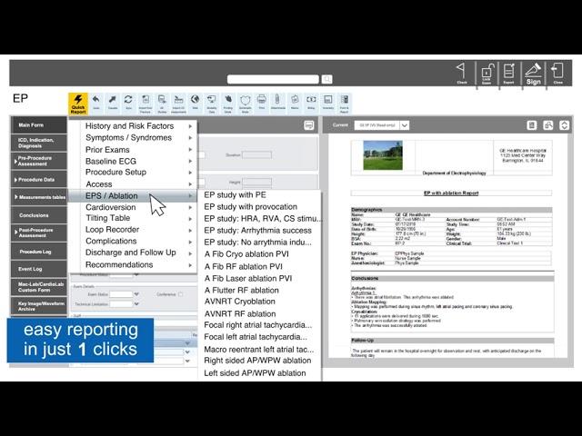 Centricity Cardio Entreprise 7.0: EP reporting teaser