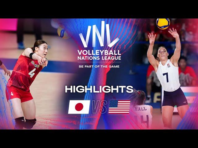  JPN vs.  USA - Highlights | Week 3 | Women's VNL 2024