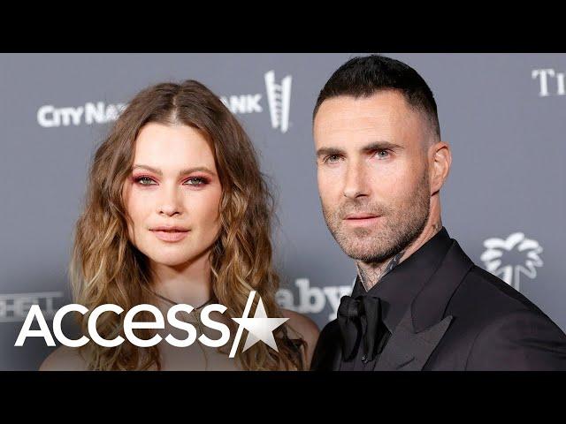 Adam Levine Debuts New Face Tattoo On Date Night w/ Behati Prinsloo