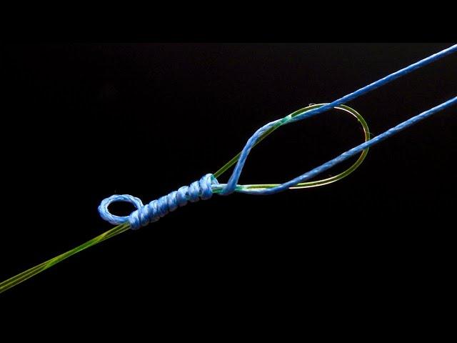 Easy knot to join fishing leader with main line