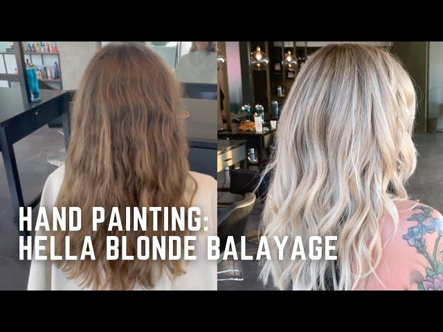 Brunette to Blonde Balayage Transformation - tutorial and formulas included