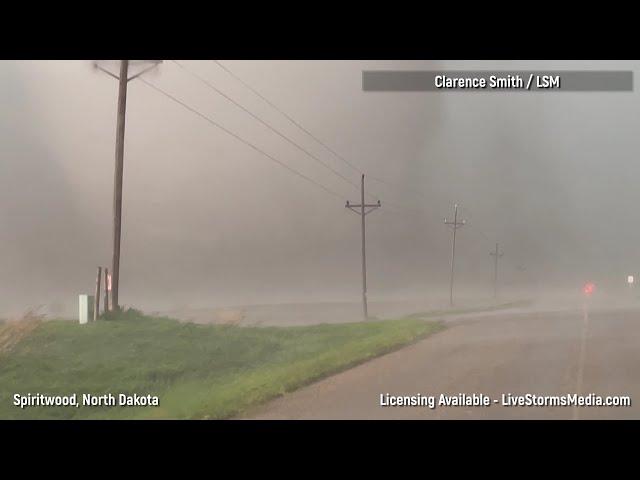 06-20-2025 Spiritwood, ND - Close Range Tornado