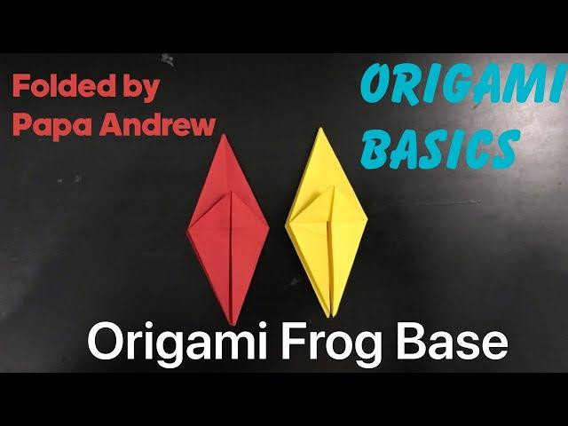 Papa Andrew membuat Origami Frog Base | How to make an Origami Frog Base  #47   #OrigamiDasar