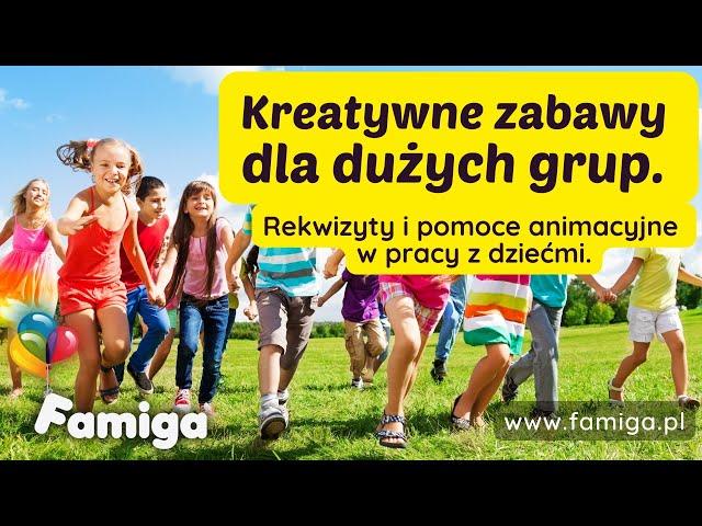 Kreatywne zabawy dla dużych grup. Rekwizyty i pomoce animacyjne w pracy z dziećmi.