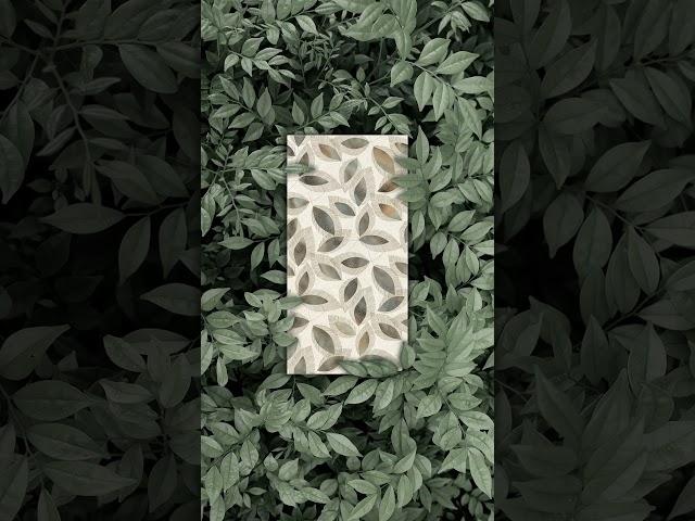 BIOPHILIC DECOR CERAMIC WALLPAPER TILES by TIEIC CERAMICS #ceramictiles #wallpapertiles