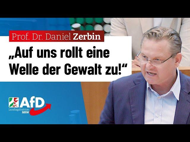 „Auf uns rollt eine Welle der Gewalt zu!“ – Prof. Dr. Daniel Zerbin (AfD)