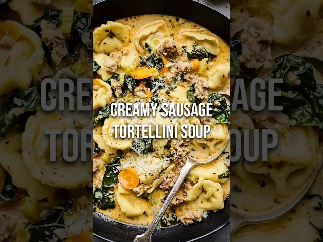 Creamy Sausage Tortellini Soup