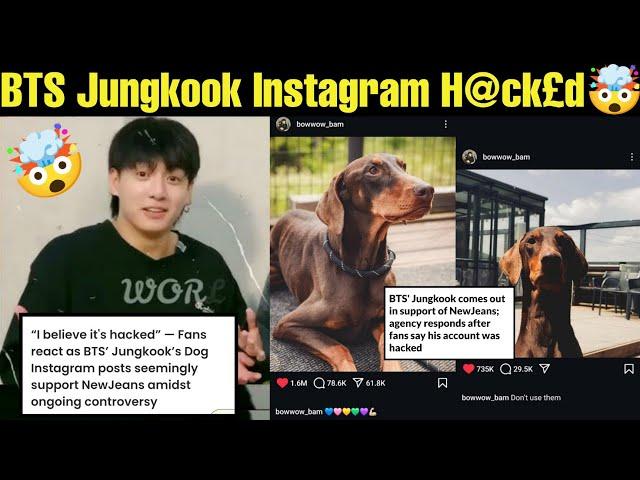 BTS Jungkook Instagram H@CK£D  BTS JK Post For New Jeans  BTS JK Get Hate from Army  #bts #jk #v