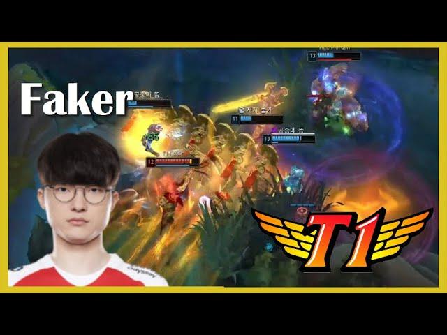 Faker saves Game 5 for T1 with an Insane Azir Ult