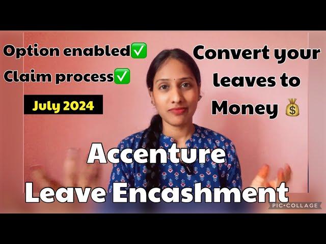 Accenture Leave Encashment Option/July 2024 #leaveencashment #accenture