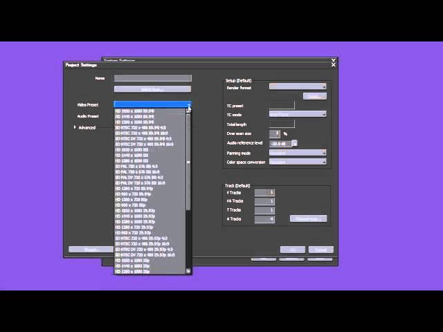 03. Project Settings [EDIUS 6 Feature Showcase]