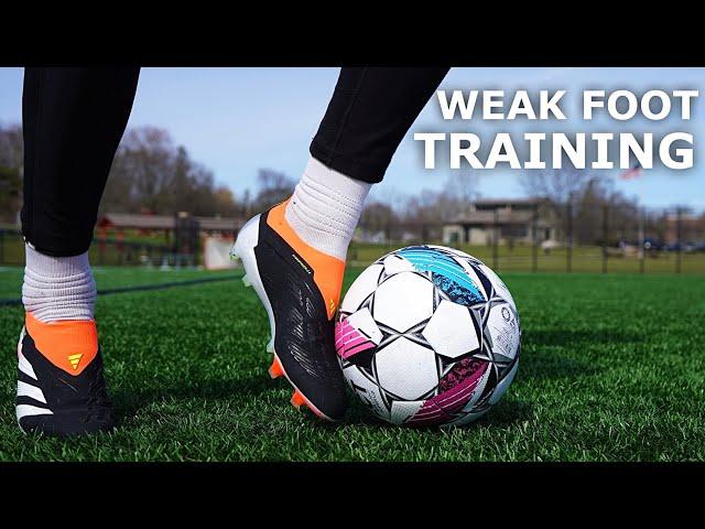 How To Improve Your Weak Foot | Using Only My Left Foot For A Full Training Session