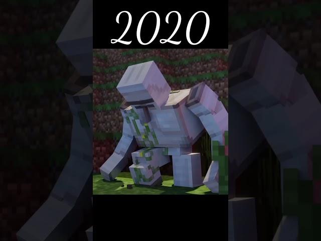 Minecraft Iron golem evolution  #minecraft #shorts #herobrine