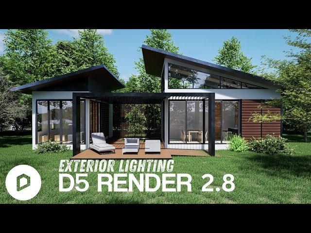 How to make exterior render in D5 Render | D5 Render 2.8 |