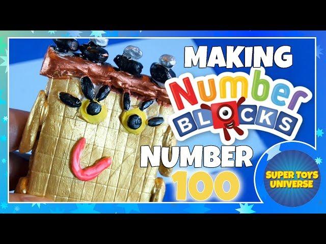 Making Numberblocks Number 100 with clay