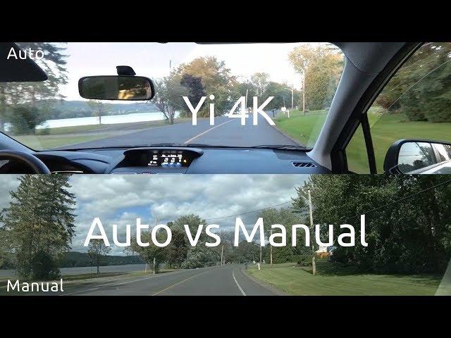 Yi 4k Auto vs Manual Settings