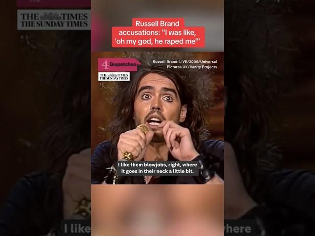 Russell Brand accused of rape, sexual assault and abuse #russelbrand #russel #stitch  #hollywood