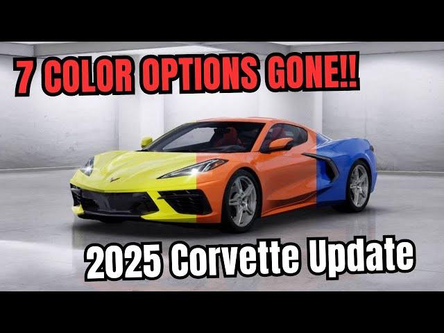 7 Color Options REMOVED for the C8 Corvette! What colors are GONE?