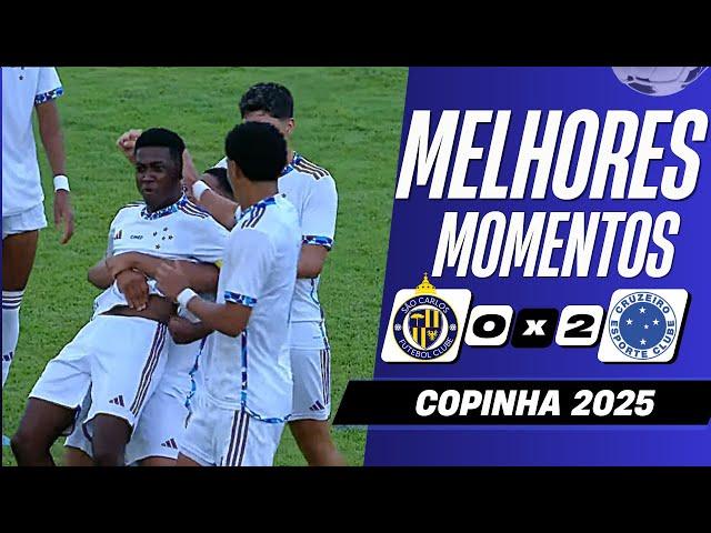 São Carlos 0 x 2 Cruzeiro | Melhores Momentos (COMPLETO) | Copinha 2025