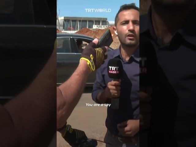 Israeli man harasses TRT reporter