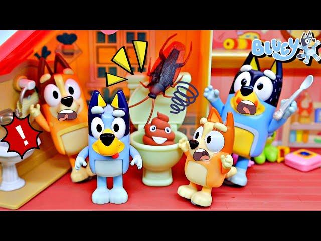 Bluey Toy's Unexpected Toilet Troubles: A Smelly Surprise in the Bathroom! - Fun Kids' Story