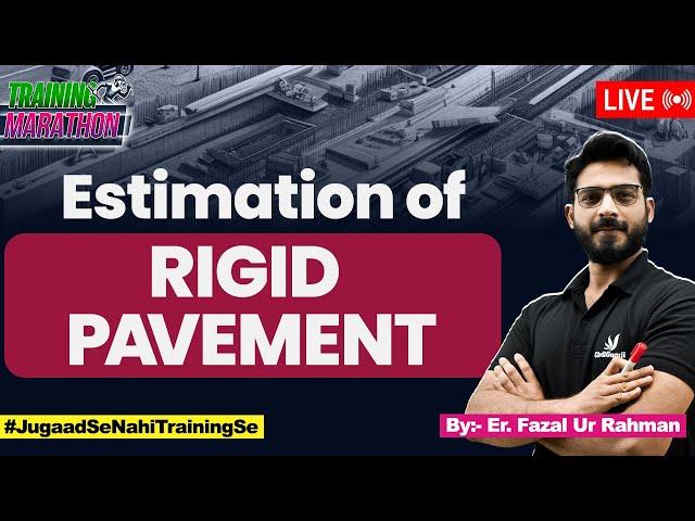 Detailed Estimation of Rigid Pavement | How to Estimate Cement Concrete Road on Automatic Excel