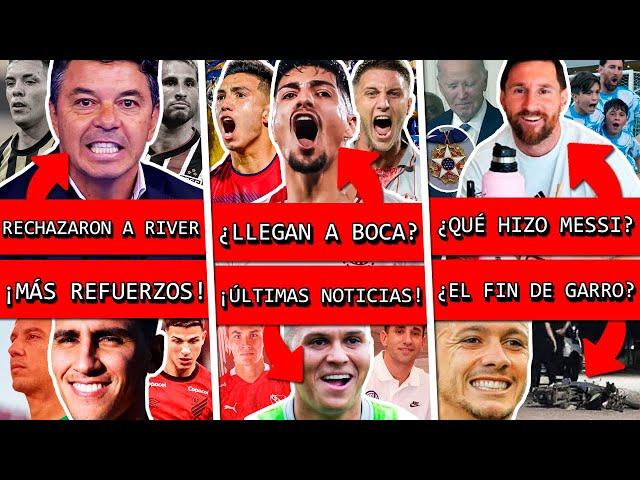 2 CRACKS rechazaron a RIVER ¿GALLARDO en PROBLEMAS?+ BOCA llamó 3 REFUERZOS+ MESSI viral+ MERCADO