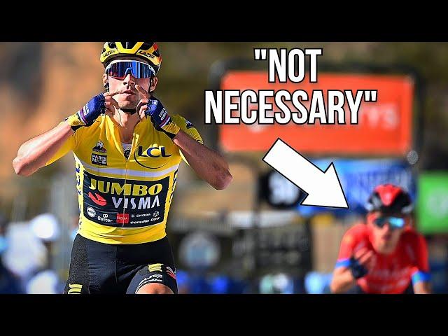 Primož Roglič "STEALS" Victory from Young Gino Mäder at Paris-Nice Stage 7 2021 | Huge Controversy