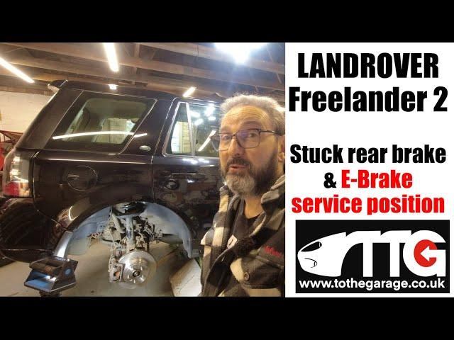 Fix Landrover freelander 2 squealing brakes , & put handbrake, in 'Service position'