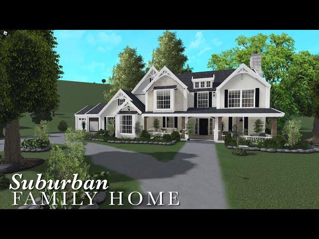 Bloxburg Speedbuild Suburban Family Home