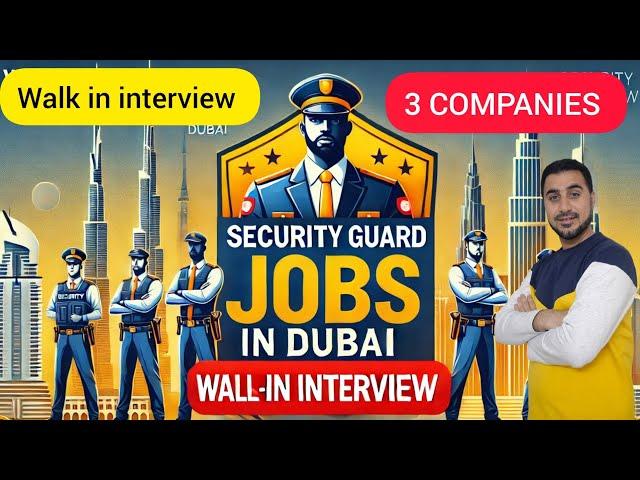 Security Guards Jobs in Dubai UAE   | FOUGHTY1