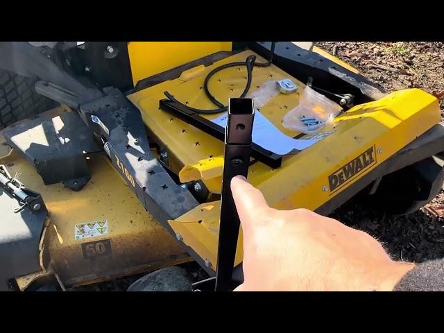 Fit Measurements, Install Options, and Review of Sdsnte ZTR Mower Handle & Bucket Holder