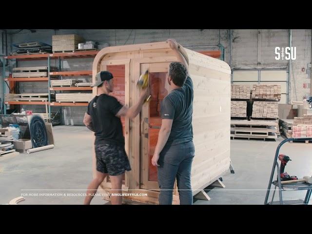 SISU Charlie Cabin Sauna Assembly