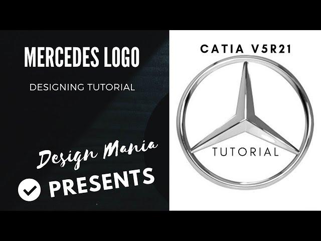 CATIA V5R21 I MERCEDES LOGO Designing Tutorial I #catiatutorial,#catiasurfacetutorial,#logodesigning