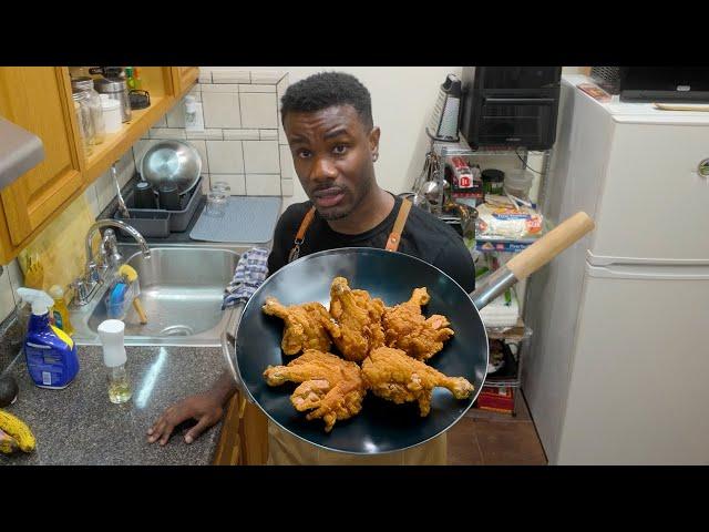 Olivia Cooks Jamaican Fried Chicken with me