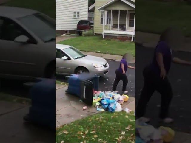 Neighbors' MESSY FIGHT Over Trash Can Placement | Neighborhood Wars #shorts