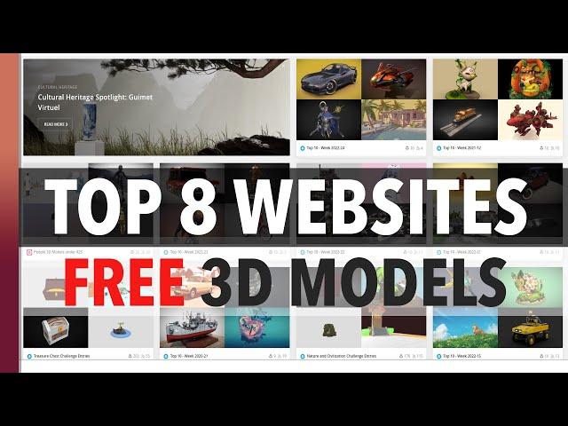 Top 8 Websites for Free 3D Models