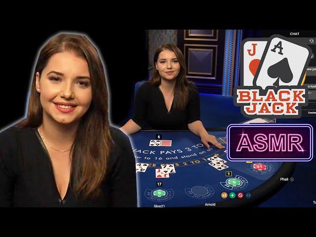 Unintentional ASMR | The CUTEST blackjack dealer soothes you to sleep with her majestic voice