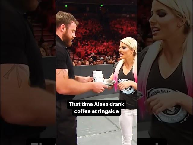 WWE Shorts || FlashMania || Alexa Bliss Having a Coffee at Ringside