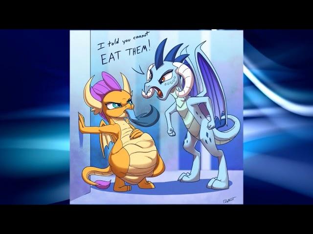 A Griffin's Curiosity & A Dragon's Free Meal [An MLP Vore story]