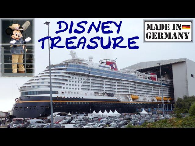 Unboxing DISNEY TREASURE - Spectacular FLOAT OUT at Meyer Shipyard Papenburg in Germany