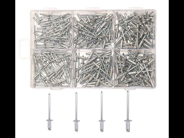 Aluminum Blind Rivet POP Rivets for Riveting Gun/Riveter Machine 4 Sizes Pack of 400 Pieces