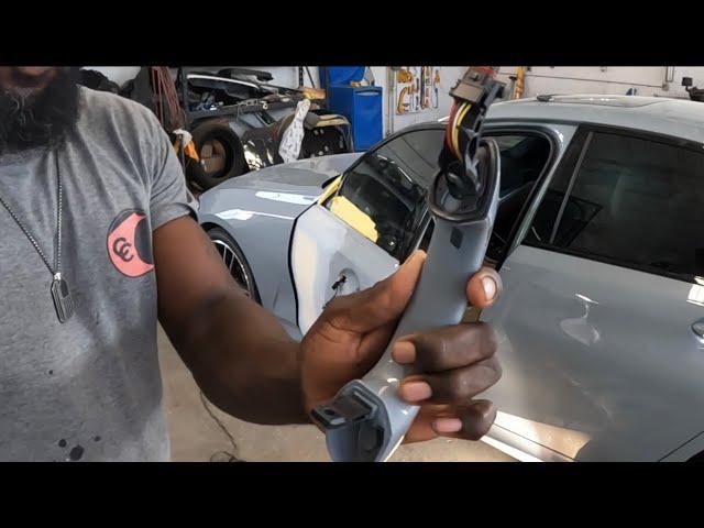 2023 BMW 3-Series 330-i how to take the door handle off the door trim panel and the mirror